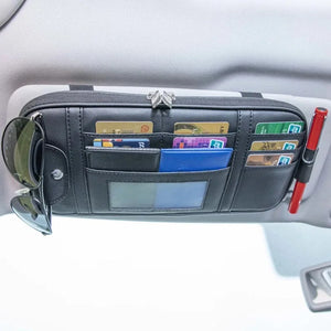 Car Sun Visor Organizer – Sunglasses & Card Holder