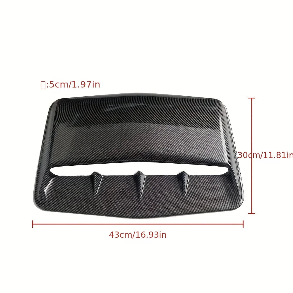 Universal Carbon Fiber Hood Scoop – Car Bonnet Air Intake Decor