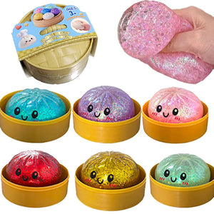 Glitter Dumpling Squishy Toy – Sensory Stress Relief
