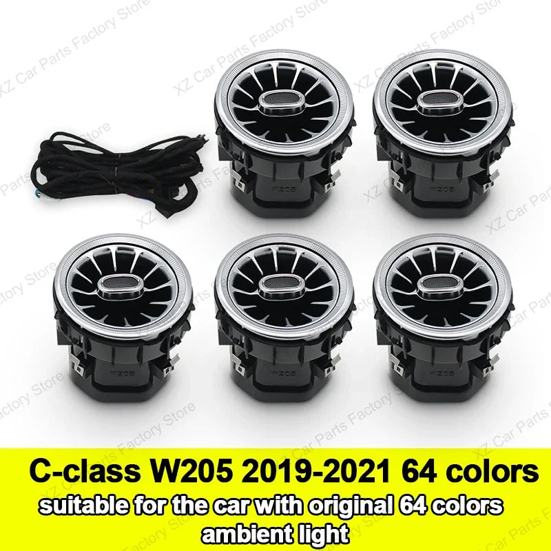 Mercedes-Benz C-Class W205 Ambient Light Air Vent – APP Control
