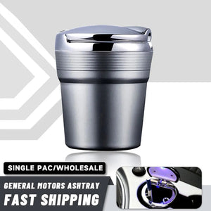 Universal Car Ashtray with LED Light – Covered Interior Accessory