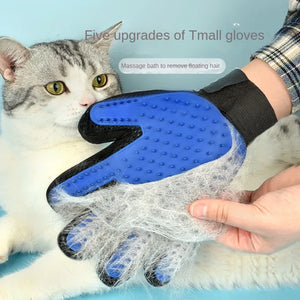 Silicone Pet Grooming Gloves for Dogs & Cats – Hair Remover
