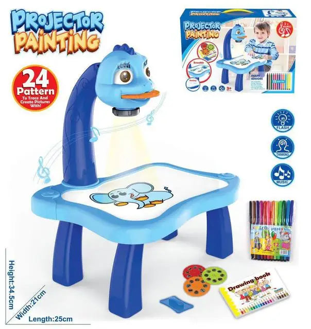 Kids LED Drawing Projector Toy, Educational Painting Board for Girls and Boys