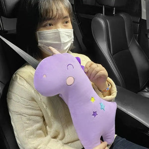 Cute Plush Car Seat Belt Covers – Dinosaur & Unicorn