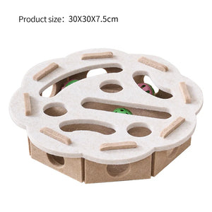SEO Title: Interactive Cat Puzzle Toy Box – Felt Maze Tunnel with Bell Ball