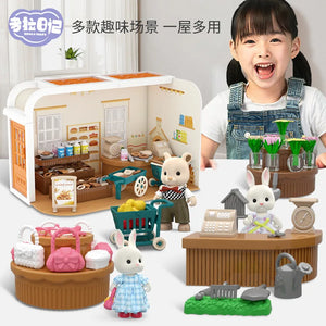 Mini Supermarket Dollhouse Toys for Kids | Educational Shopping Play Set
