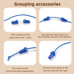 Kids Rope Untangling Puzzle Toy, Educational Brain Game for Ages 3-6