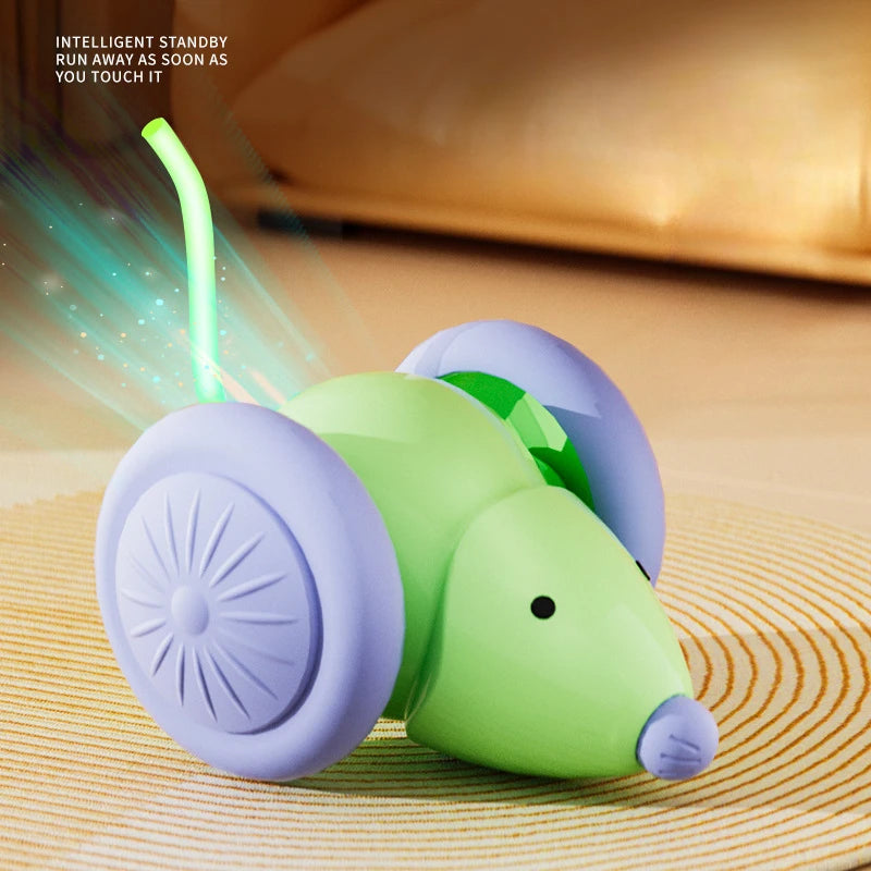 Interactive Electric Mouse Cat Toy – Rechargeable Smart Teaser Car