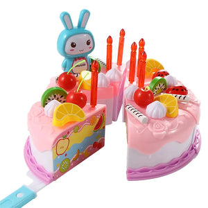 Kids Pretend Play Kitchen Toy Set | Cutting Food Toys for Children