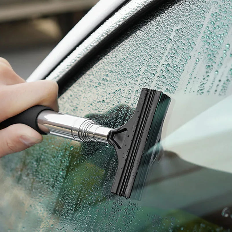 Car Rearview Mirror & Window Cleaning Tool – Telescopic Wiper