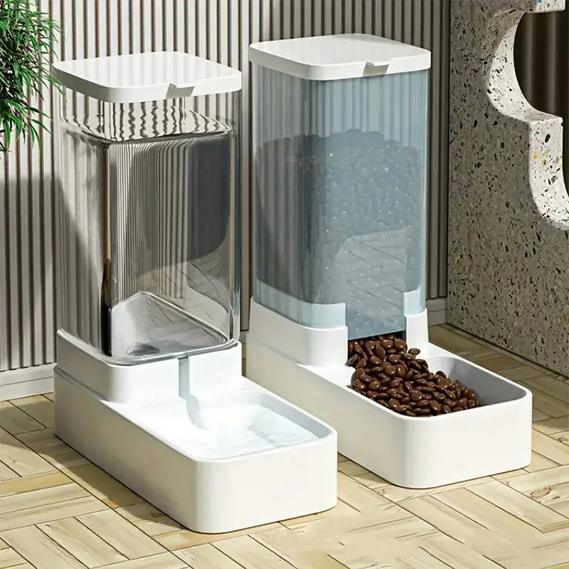 Automatic Dog Feeder & Water Dispenser – Gravity Design