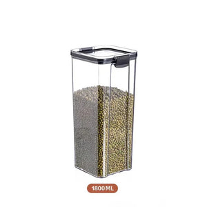 Stackable Plastic Food Storage Containers – Airtight Kitchen Jars
