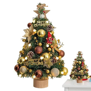 17.7-Inch Artificial Christmas Tree with Lights