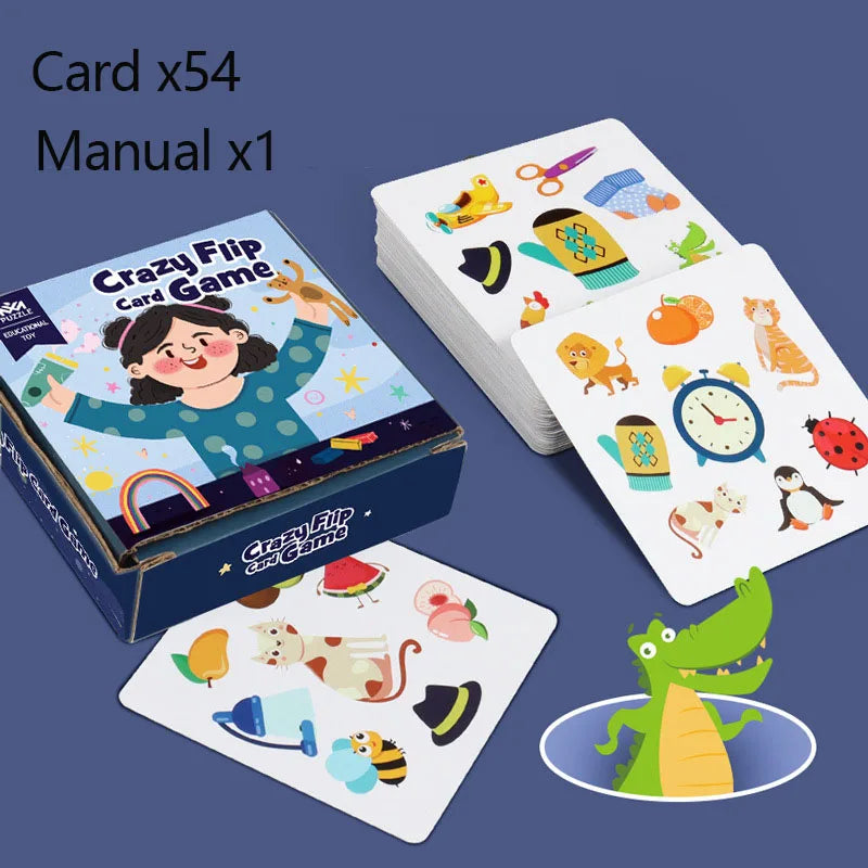 Memory Matching Cards Game – Animal & Traffic Brain Training Toy for Kids
