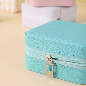 Portable Leather Jewelry Organizer – Travel Storage Case