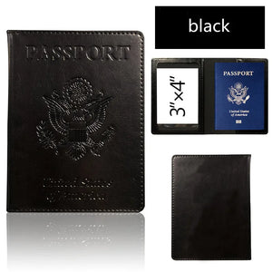 RFID Blocking Passport Holder – Leather Travel Wallet