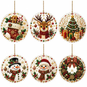 DIY Christmas Diamond Art Wooden Decorations