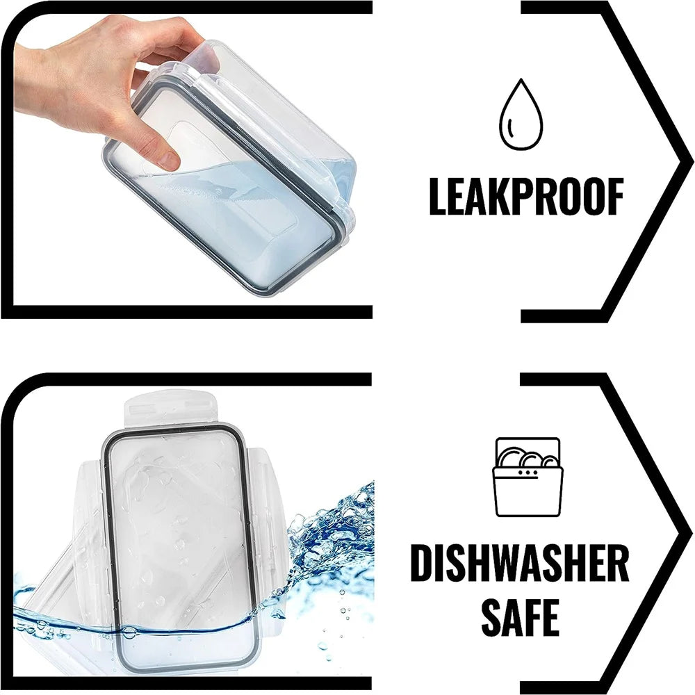 10-Piece BPA-Free Food Storage Containers Set with Labels