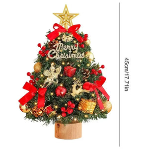 17.7-Inch Artificial Christmas Tree with Lights