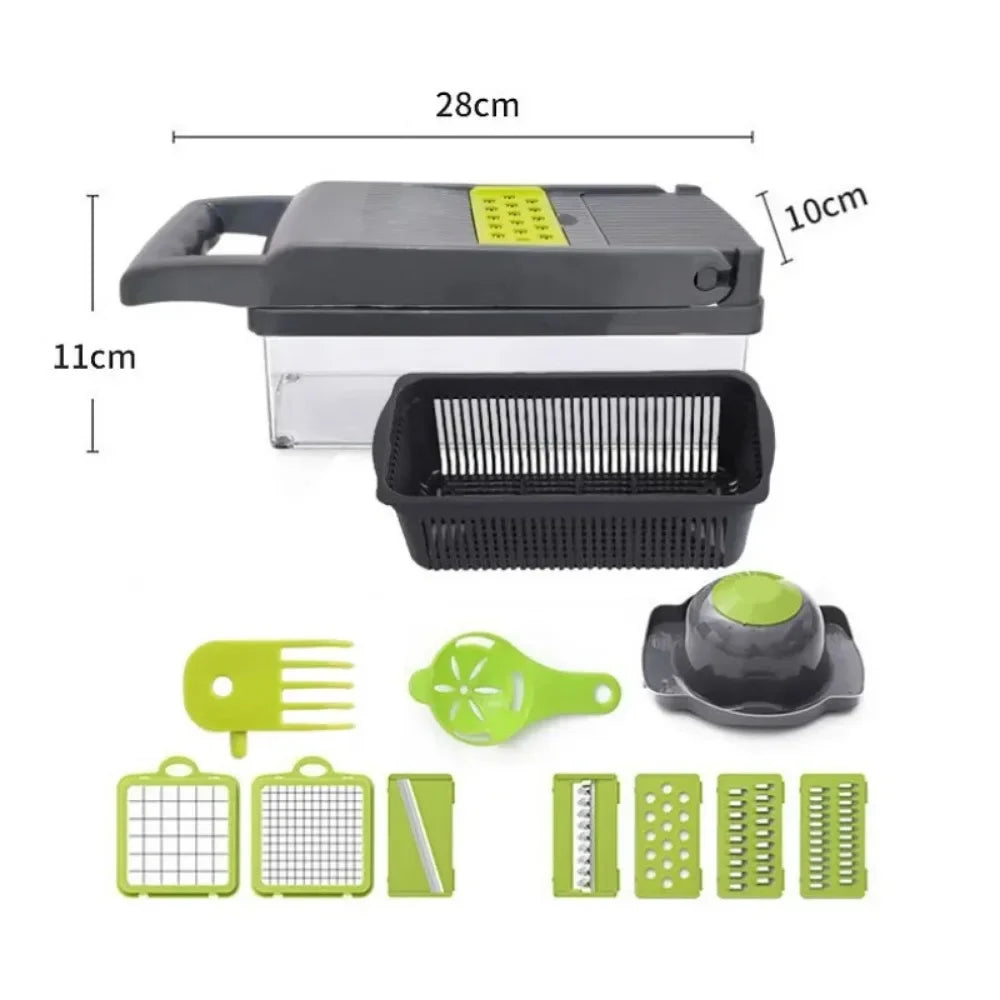 14-in-1 Vegetable Chopper, Multifunctional Food Slicer and Dicer