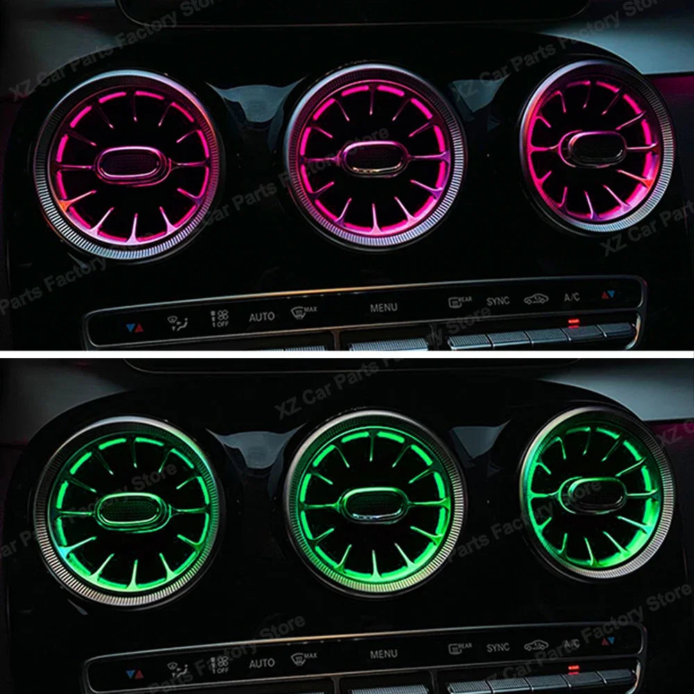 Mercedes-Benz C-Class W205 Ambient Light Air Vent – APP Control