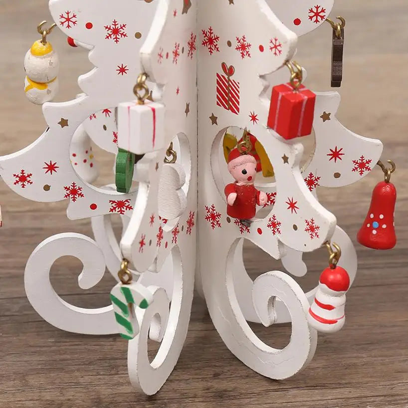 Wooden Christmas Tree Ornament – Desktop & Party Decor