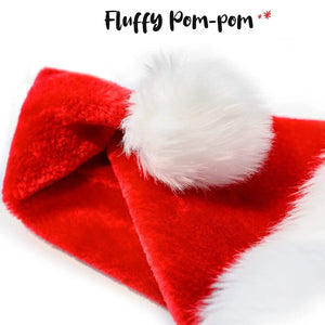 Kids Plush Christmas Santa Hat – Warm & Cozy Holiday Cap