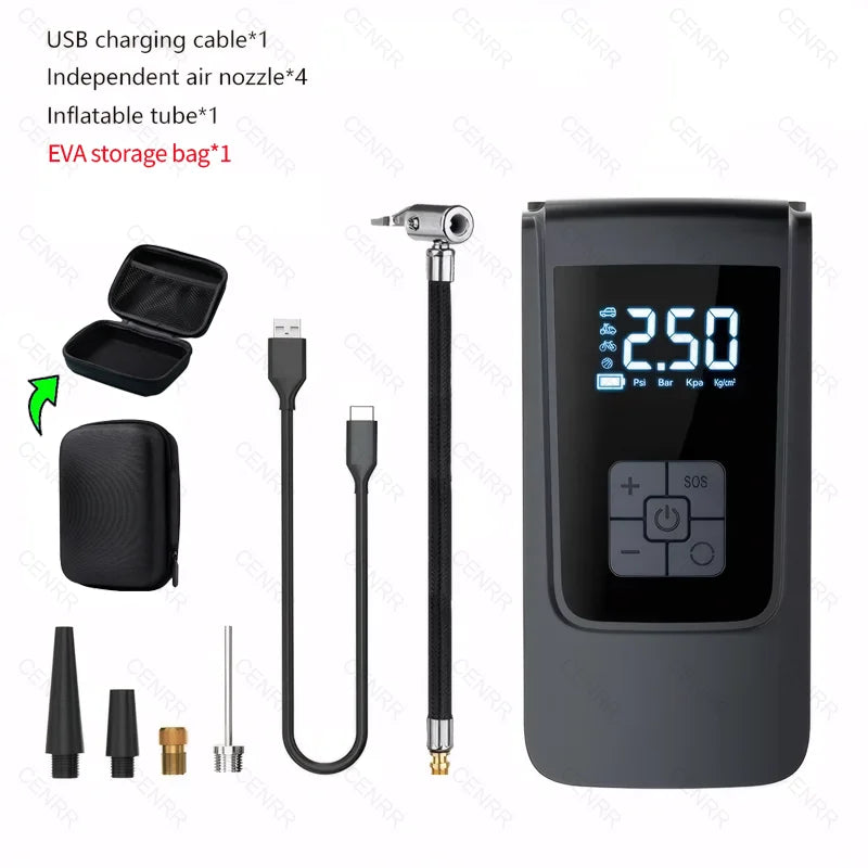 Portable Wireless Tire Inflator – Digital Air Compressor