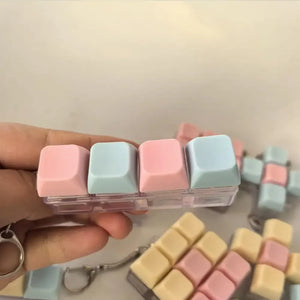 Mini Keyboard Fidget Toy – Anti-Stress Keychain for Adults & Kids