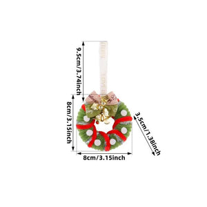 DIY Christmas Tree Ornaments with Pinecones & Mini Wreaths