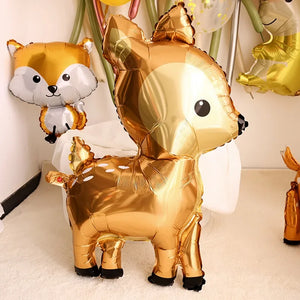 Jungle Safari Deer Foil Balloon – Animal Birthday Party Decorations