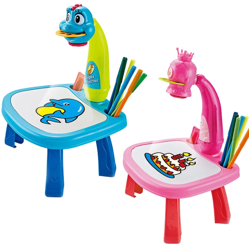 Kids LED Drawing Projector Toy, Educational Painting Board for Girls and Boys