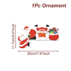 Christmas Door Frame Decor & Wooden Ornaments