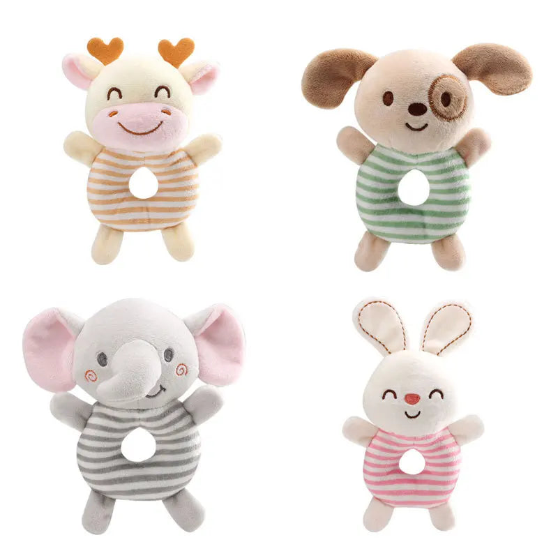 Baby Plush Animal Rattle Toy – Soft Infant Learning Toy 0–24 Months