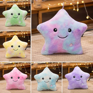 LED Star Plush Toy – Soft Glowing Star Pillow for Kids & Gifts