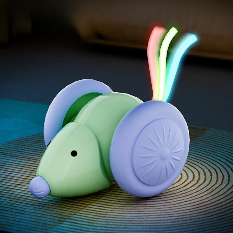 Interactive Electric Mouse Cat Toy – Rechargeable Smart Teaser Car