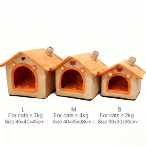 SEO Title: Cozy Pet House Bed for Small Dogs & Cats – Washable All-Season Bed