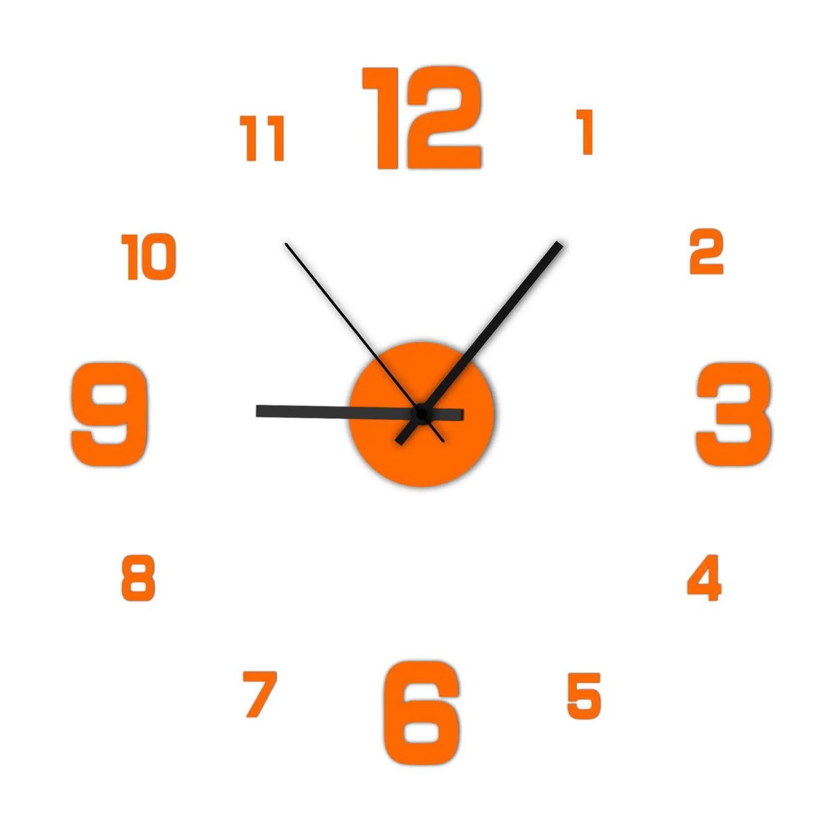 DIY Frameless Wall Clock Decal – Silent Modern Wall Decor