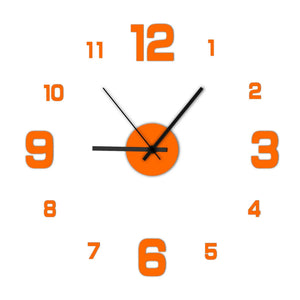 DIY Frameless Wall Clock Decal – Silent Modern Wall Decor