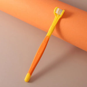 SEO Title: 3-Sided Pet Toothbrush for Dogs & Cats – Teeth Cleaning Tool