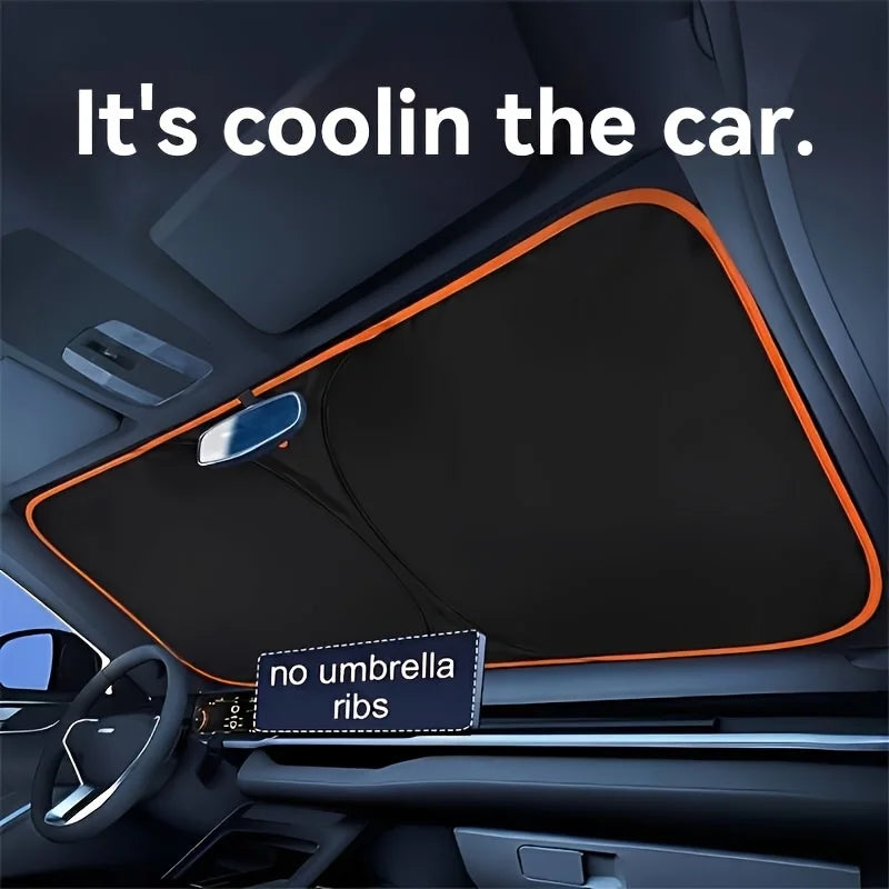 Car Front Windshield Sunshade – No-Drill UV Protection Cover