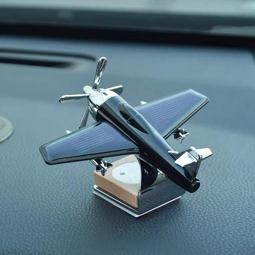 Solar Airplane Car Decor – Center Console Air Freshener