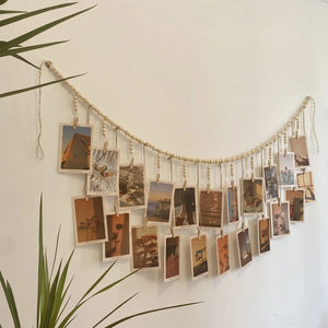 Hanging Photo Display – Aesthetic Wall Decor for Bedroom & Living Room