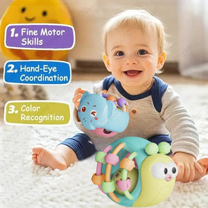 Baby Sensory Rattle Ball – Soft Grasping Toy for Infants 0–12 Months