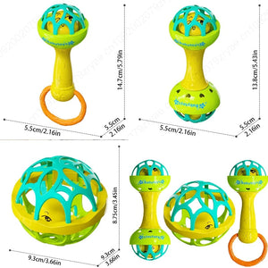 SEO Title: Baby Rattle Toys 0–12 Months – Sensory Educational Toys for Infants