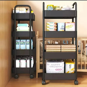 5-Tier Rolling Kitchen Storage Cart with Wheels – Multi-Purpose Organizer