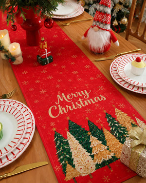 Christmas Tree Table Runner for Holiday Décor