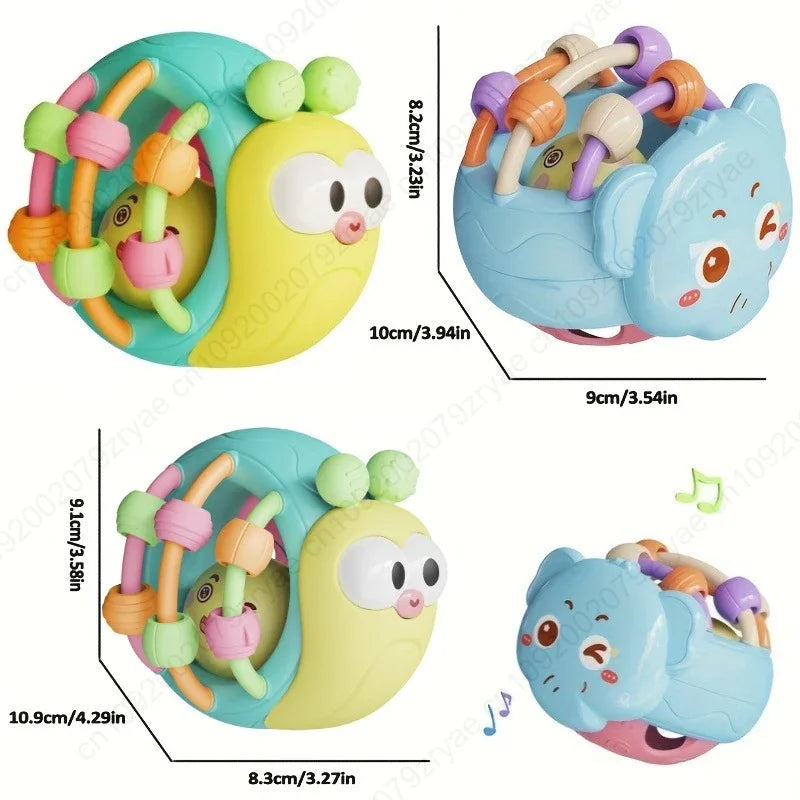 Baby Sensory Rattle Ball – Soft Grasping Toy for Infants 0–12 Months