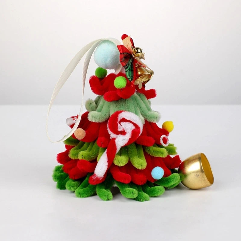 Handmade Christmas Tree Ornament with Ribbon