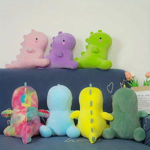 Colorful Dinosaur Plush Toy – Cute Soft Squishy Dino Doll